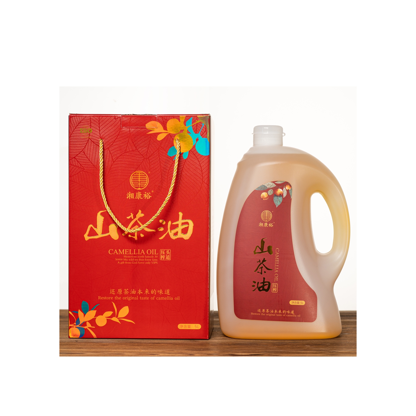 湘康裕壓榨山茶油5L