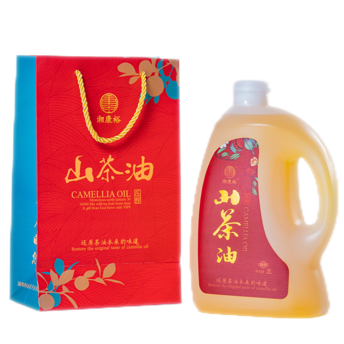 湘康裕壓榨山茶油2L