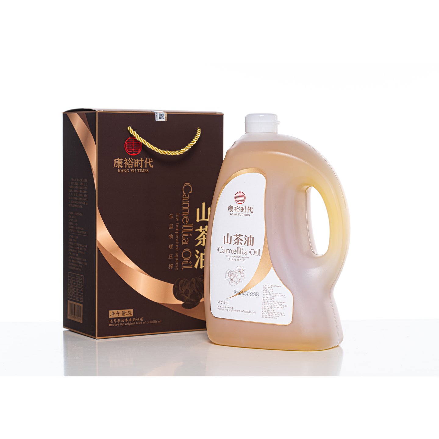 康裕時代山茶油5L禮盒（低溫物理壓榨山茶油PET瓶裝）