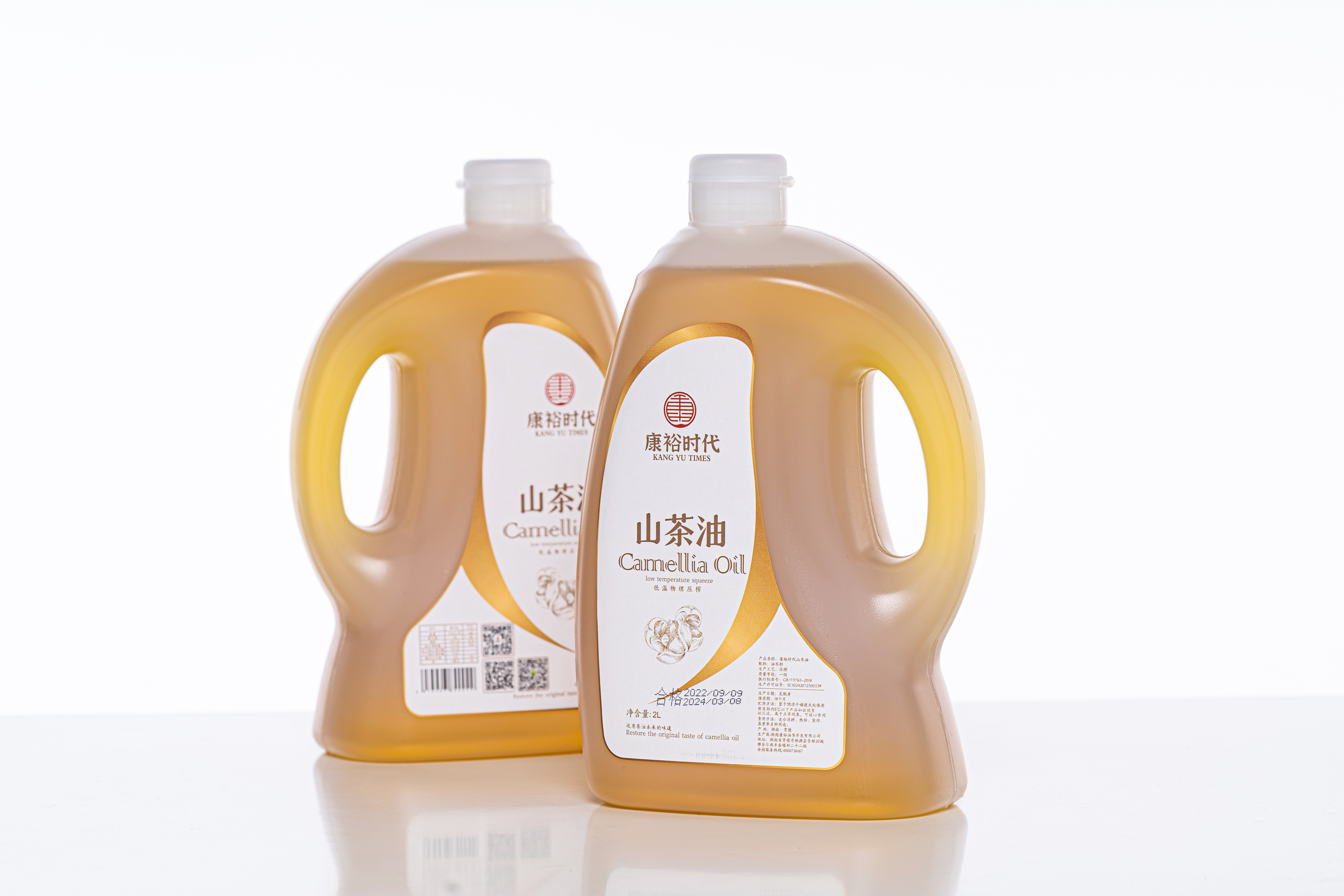 康裕時代低溫初榨山茶油2L富硒禮盒裝
